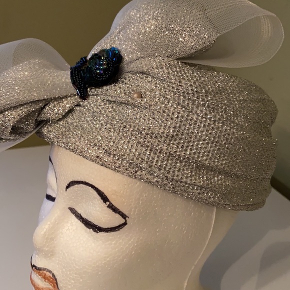 Original by Gem Designs collectible Silver Dress Chuch Hat main image 5